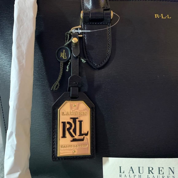 “RARE” Ralph Lauren Black Newbury Double Zip Tote, NWOT - Picture 3 of 13